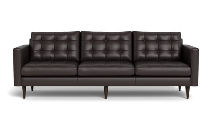 Wallace 98" Leather Estate Sofa - Tribeca Quarry
