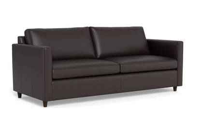Wallace 74" Leather Untufted Queen Sleeper Sofa - Tribeca Quarry