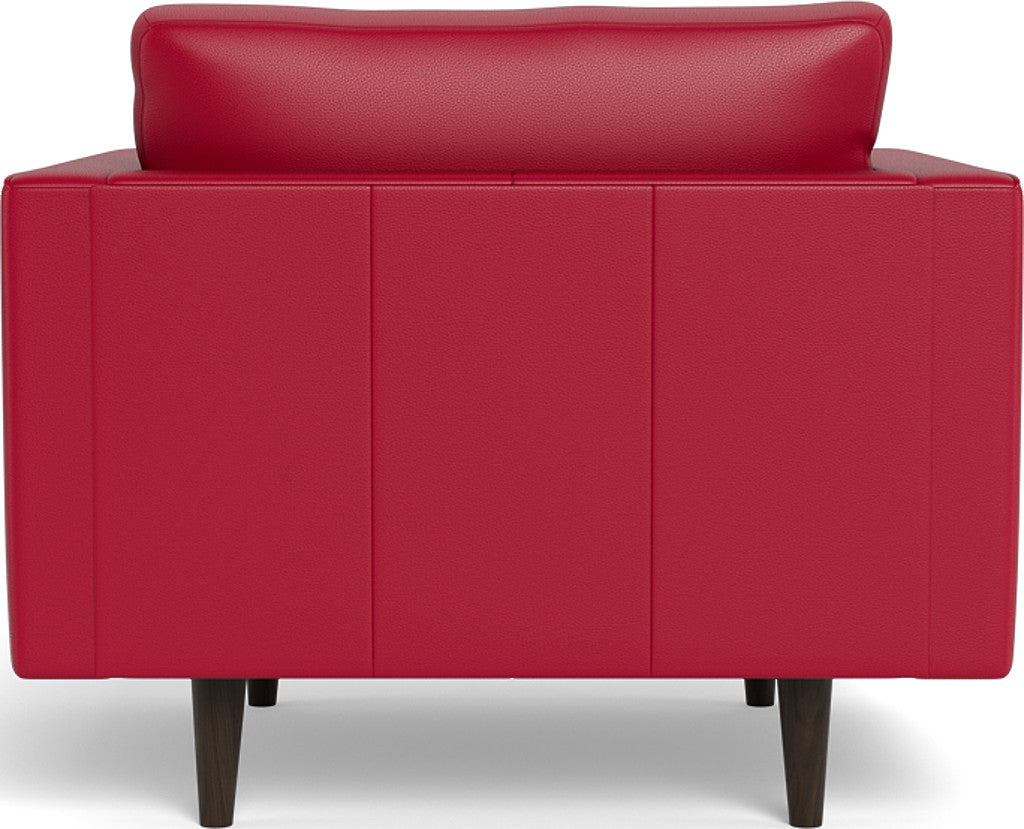 Ladybird 42" Leather Arm Chair - Tribeca Scarlet