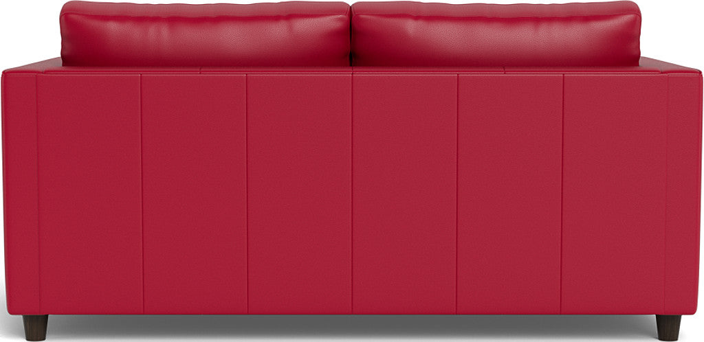 Ladybird 54" Leather Twin Sleeper - Tribeca Scarlet