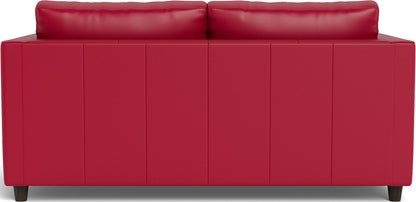 Ladybird 54" Leather Twin Sleeper - Tribeca Scarlet