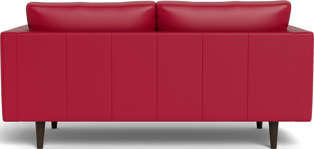 Ladybird 72" Leather Loveseat - Tribeca Scarlet