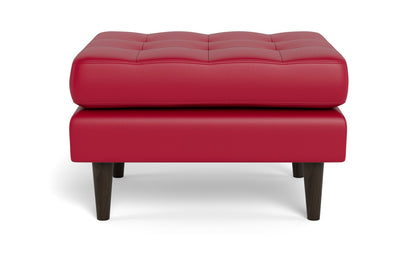 Ladybird Leather Ottoman - Tribeca Scarlet