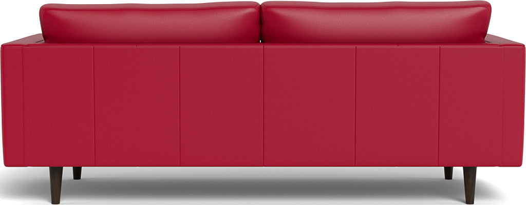 Ladybird 88" Leather Sofa - Tribeca Scarlet