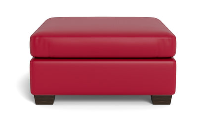 Track Leather Cocktail Ottoman - Tribeca Quarry