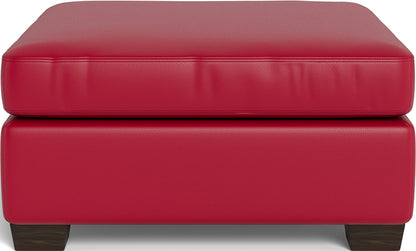 Track Leather Ottoman - Tribeca Quarry
