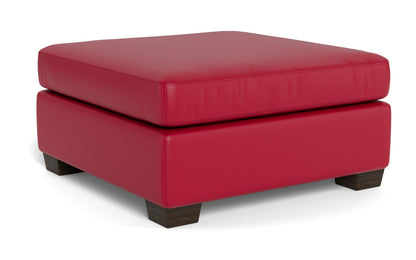 Track Leather Ottoman - Tribeca Quarry