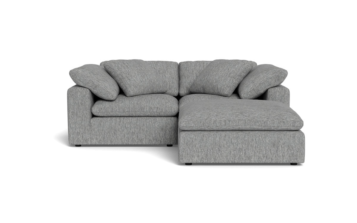 Fluffy 2 Piece Sofa w/Otto - Tropez Ash