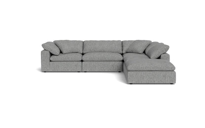 Fluffy 4 Piece Sectional w/Otto - Tropez Ash