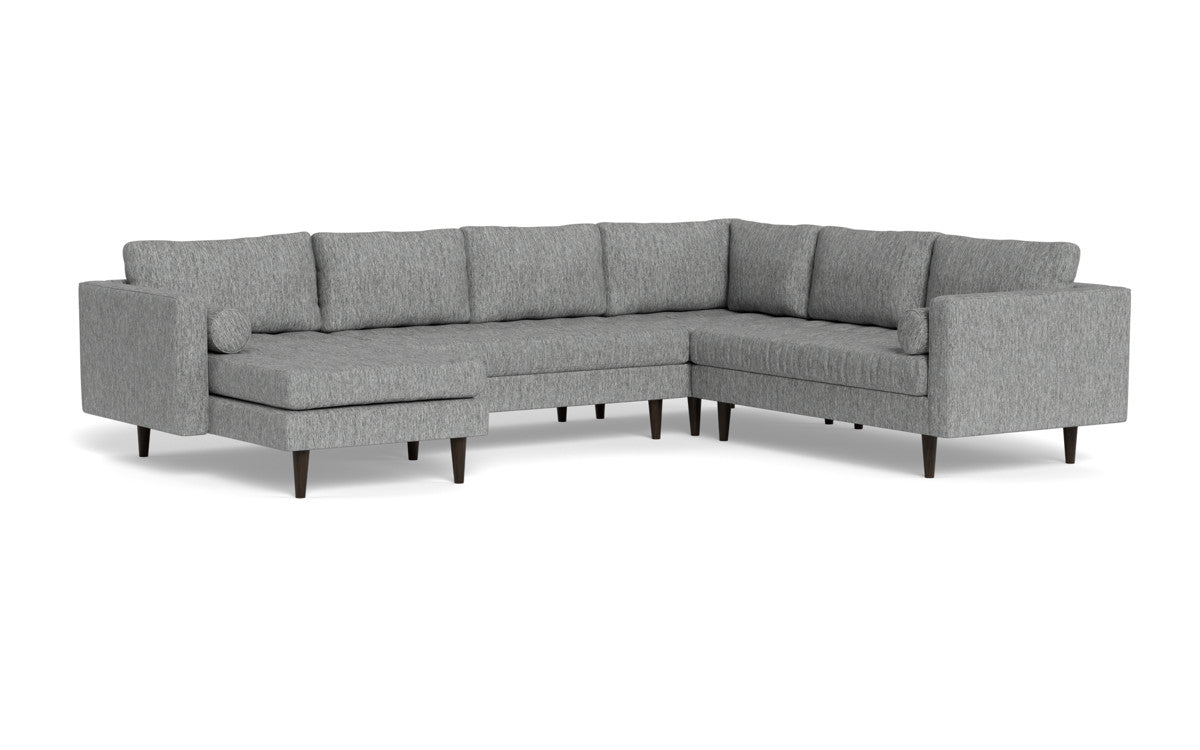 Ladybird 133" Corner Sectional with Left Chaise - Tropez Ash