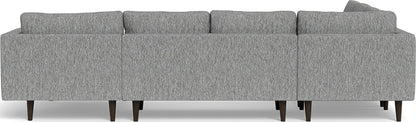 Ladybird 133" Corner Sectionals w. Right Chaise - Tropez Ash