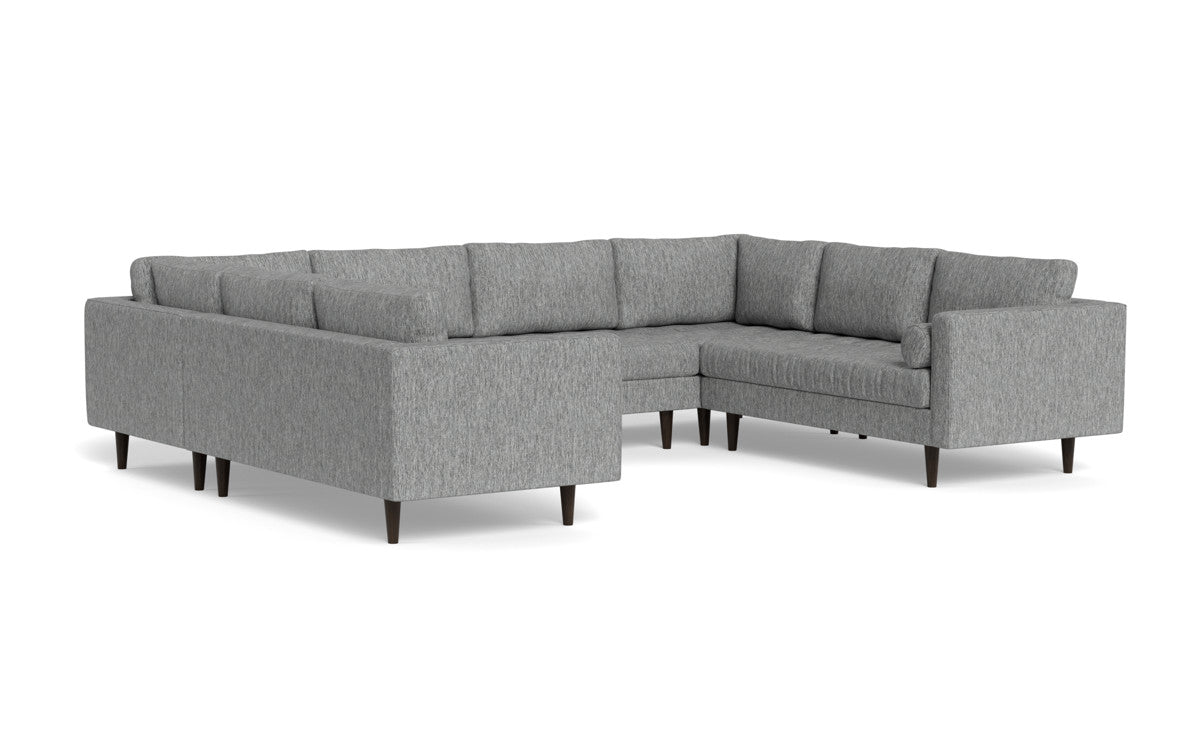 Ladybird 134" U Sectional - Tropez Ash