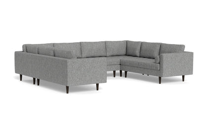 Ladybird 134" U Sectional - Tropez Ash