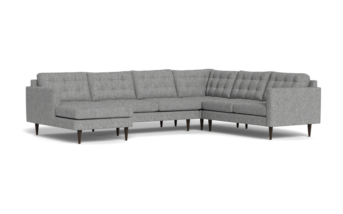 Wallace 131" Corner Sectionals w. Left Chaise - Tropez Ash