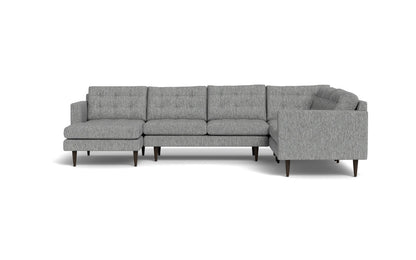 Wallace 131" Corner Sectionals w. Left Chaise - Tropez Ash