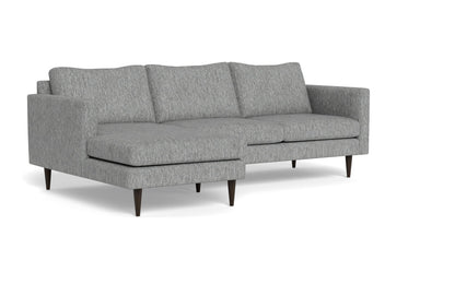 Wallace 98" Untufted Left Chaise Sectional - Tropez Ash