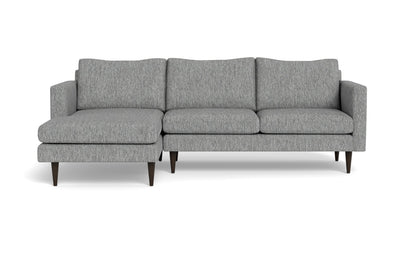 Wallace 98" Untufted Left Chaise Sectional - Travis Pewter