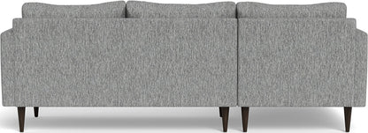 Wallace 98" Untufted Left Chaise Sectional - Travis Pewter