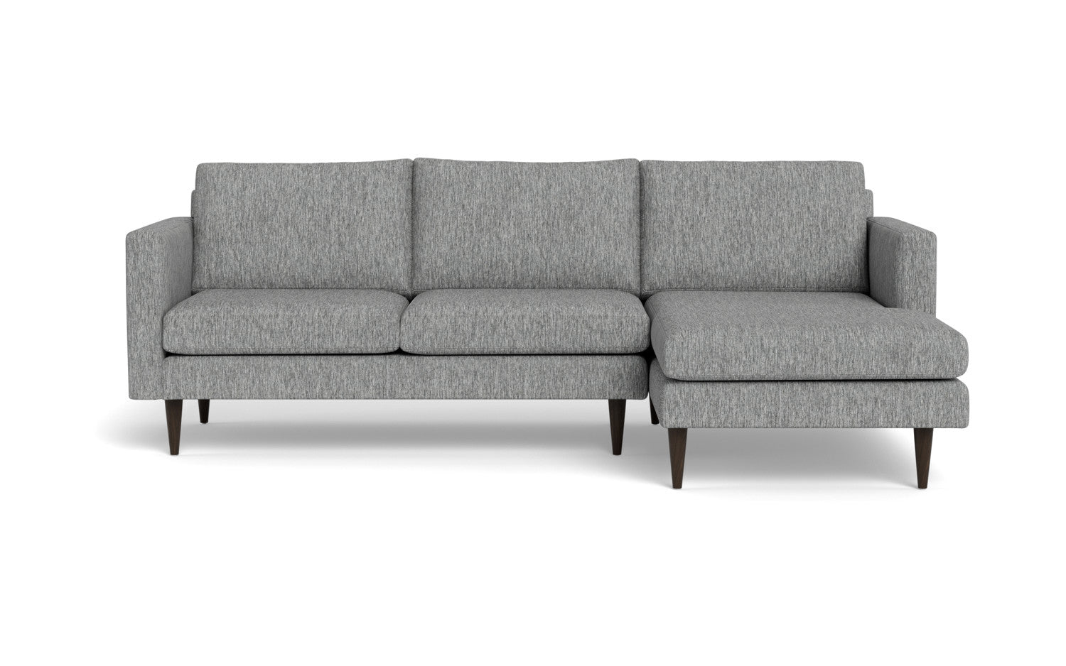Wallace 98" Untufted Right Chaise Sectional - Tropez Ash