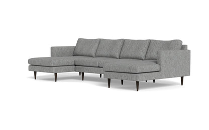 Wallace 126" Untufted Double Chaise U Sectional