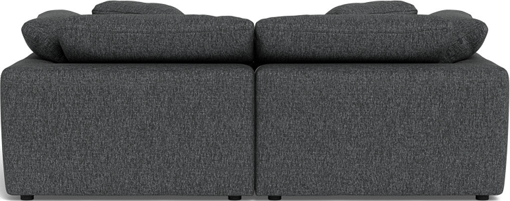 Fluffy 2 Piece Sofa w/Otto - Tropez Charcoal