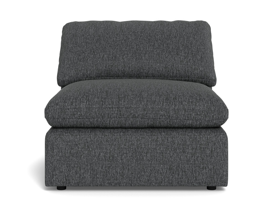 Fluffy Small Armless Chair - Tropez Ash
