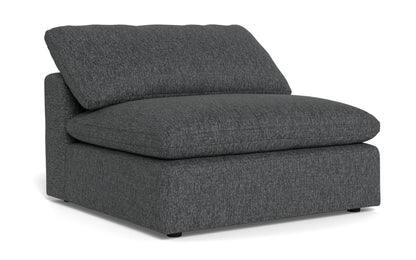 Fluffy Armless Chair - Tropez Charcoal