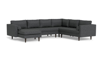 Ladybird 133" Corner Sectional with Left Chaise - Tropez Charcoal