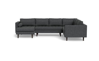 Ladybird 133" Corner Sectional with Left Chaise - Tropez Charcoal