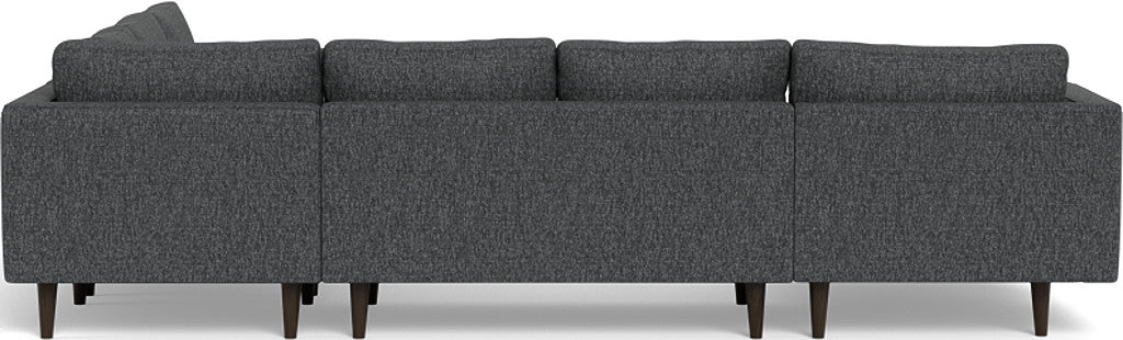 Ladybird 133" Corner Sectional with Left Chaise - Tropez Charcoal