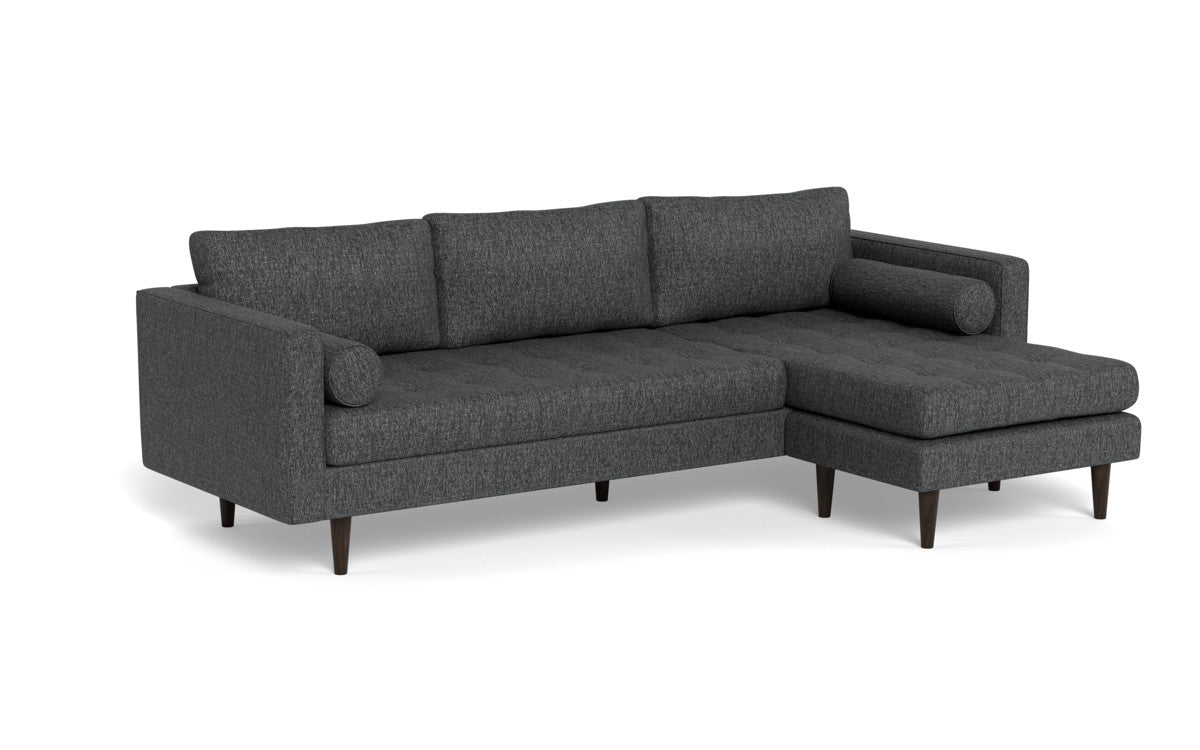 Ladybird 104" Reversible Sofa Chaise - Tropez Charcoal