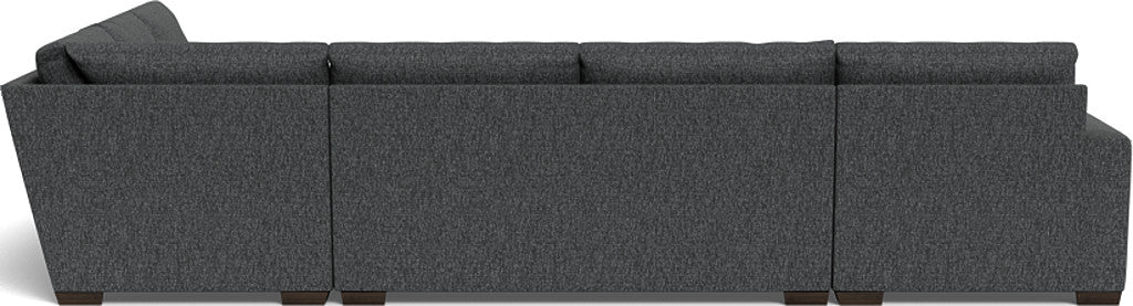 Mas Mesa 162" Deep Corner Sectionals w. Left Chaise - Tropez Charcoal