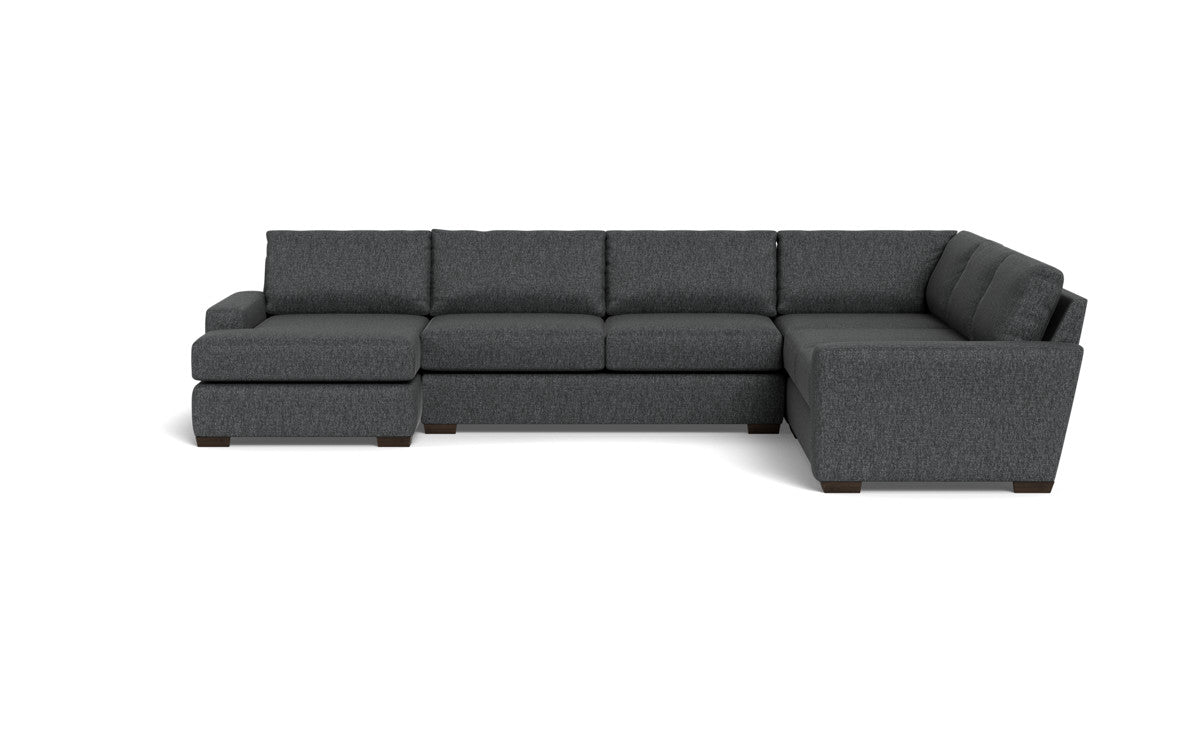 Mas Mesa 162" Deep Corner Sectionals w. Left Chaise - Tropez Charcoal