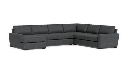 Mas Mesa 162" Deep Corner Sectionals w. Left Chaise - Tropez Charcoal