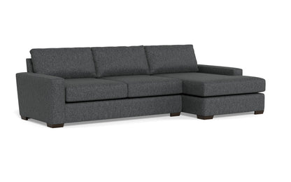 Mas Mesa 123" Deep Right Chaise Sectional - Tropez Charcoal