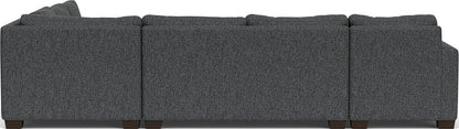 Track 141" Corner Sectionals W. Full Sleeper & Left Chaise - Tropez Charcoal
