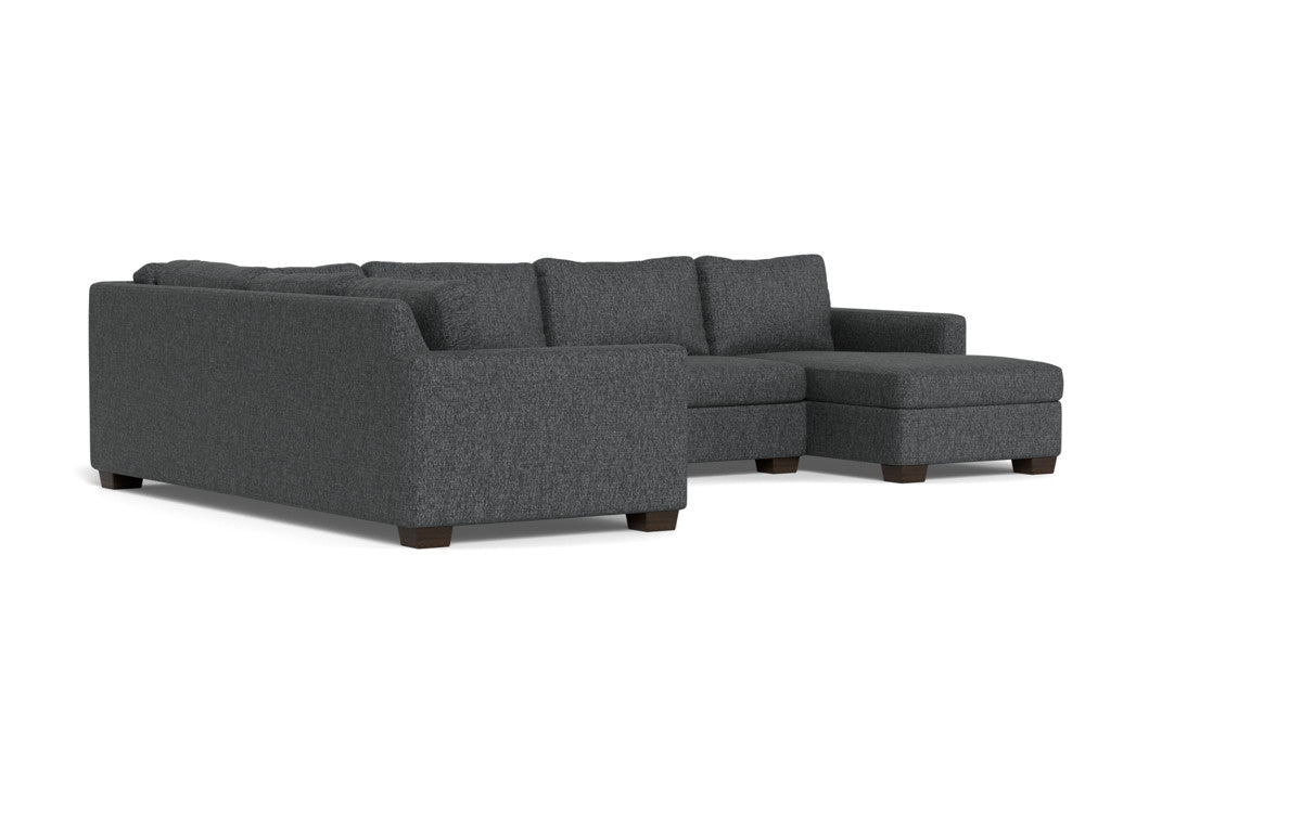 Track 141" Corner Sectionals w. Right Chaise - Tropez Charcoal