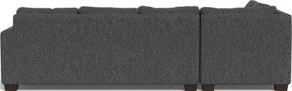Track 121" Left Chaise Sectional - Tropez Charcoal