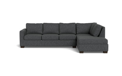 Track 121" Right Chaise Sectional - Tropez Charcoal