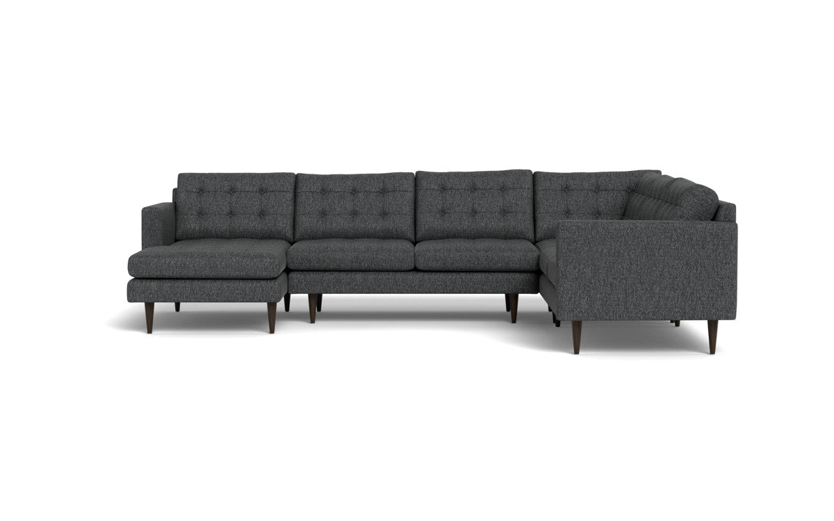 Wallace 131" Corner Sectionals w. Left Chaise - Tropez Charcoal