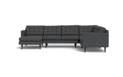 Wallace 131" Corner Sectionals w. Left Chaise - Tropez Charcoal