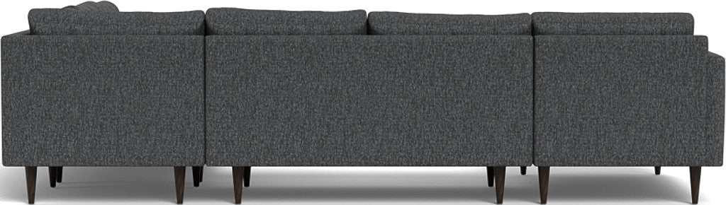 Wallace 131" Corner Sectionals w. Left Chaise - Tropez Charcoal