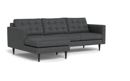 Wallace 98" Left Chaise Sectional - Tropez Charcoal
