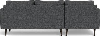 Wallace 98" Untufted Left Chaise Sectional - Tropez Charcoal