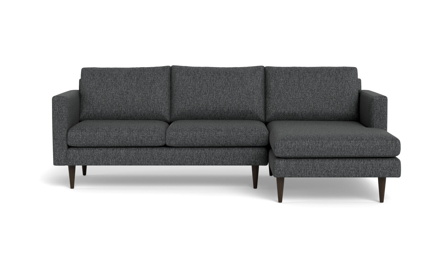 Wallace 98" Untufted Right Chaise Sectional - Tropez Ash