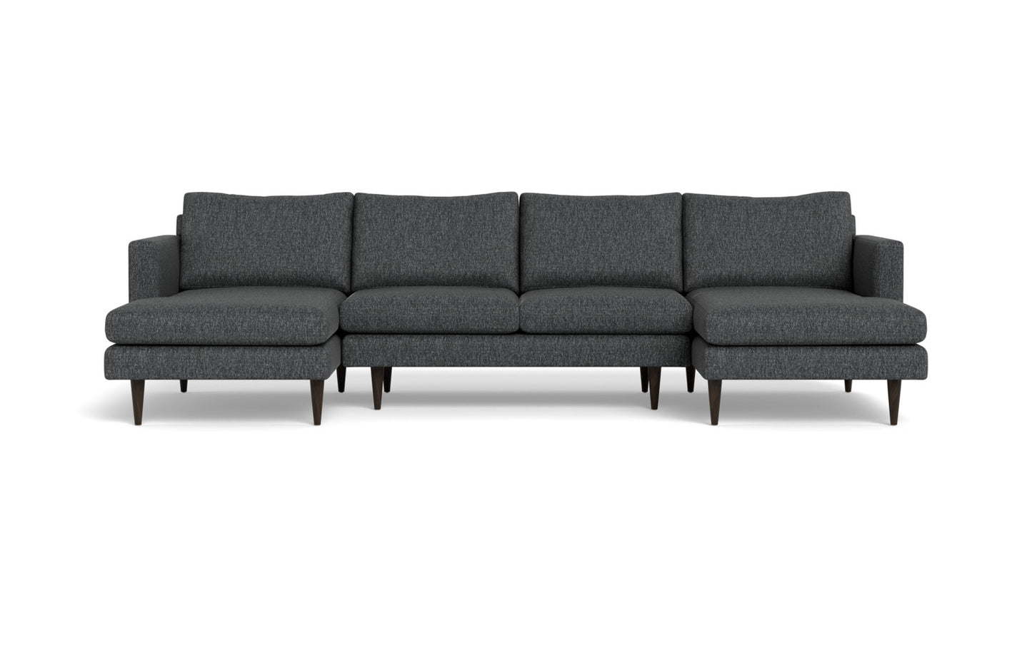 Wallace 126" Untufted Double Chaise U Sectional