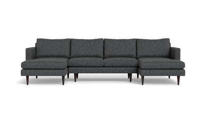 Wallace 126" Untufted Double Chaise U Sectional