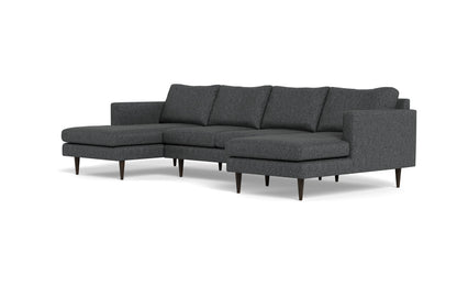 Wallace 126" Untufted Double Chaise U Sectional