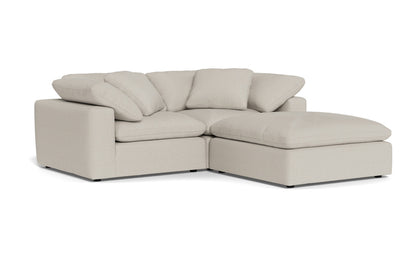 Fluffy 2 Piece Sofa w/Otto - Tropez Oyster