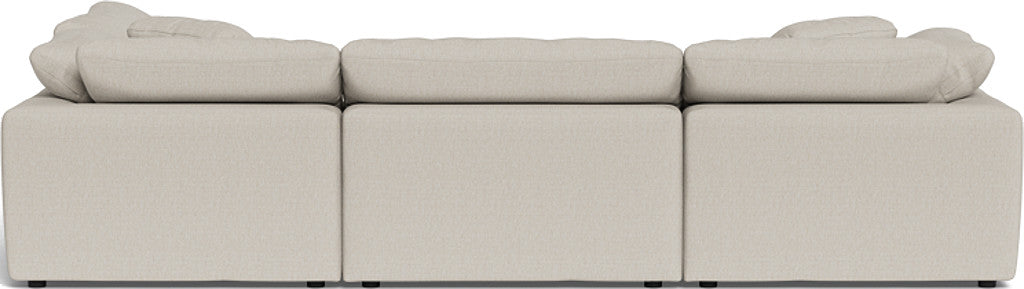 Fluffy 4 Piece Sectional w/Otto - Tropez Oyster